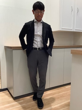 「アイテム（スーツジャケット）」を使った、BRICK HOUSE by Tokyo Shirts 高崎イオンモール店さん（メンズ・170cm）の秋コーディネート
