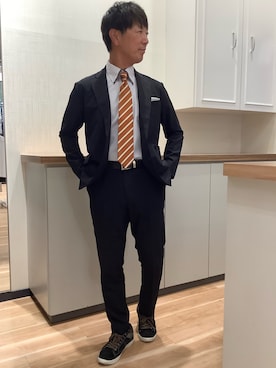 「アイテム（スーツジャケット）」を使った、BRICK HOUSE by Tokyo Shirts 高崎イオンモール店さん（メンズ・170cm）の夏コーディネート