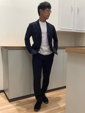 「アイテム（スーツジャケット）」を使った、BRICK HOUSE by Tokyo Shirts 高崎イオンモール店さん（メンズ・170cm）の秋コーディネート