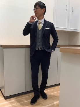 「BRICK HOUSE by TOKYO SHIRT（ブリックハウス）のアイテム」を使った、BRICK HOUSE by Tokyo Shirts 高崎イオンモール店さん（メンズ・170cm）の冬コーディネート