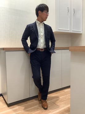 「アイテム（スーツジャケット）」を使った、BRICK HOUSE by Tokyo Shirts 高崎イオンモール店さん（メンズ・170cm）の夏コーディネート