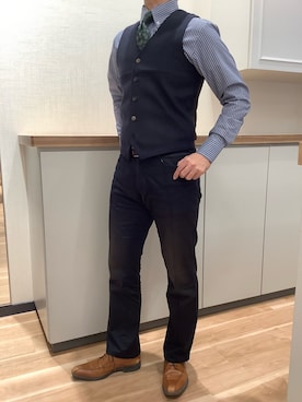 BRICK HOUSE by Tokyo Shirts 高崎イオンモール店さん（メンズ・170cm）の冬コーディネート