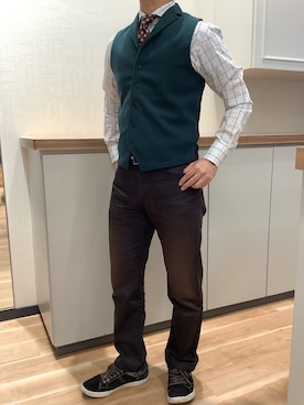 BRICK HOUSE by Tokyo Shirts 高崎イオンモール店さん（メンズ・170cm）の冬コーディネート