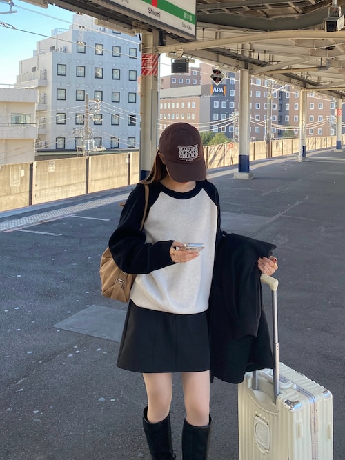 エンブロイダリーブラックベルベットプリーツスカート【予約商品