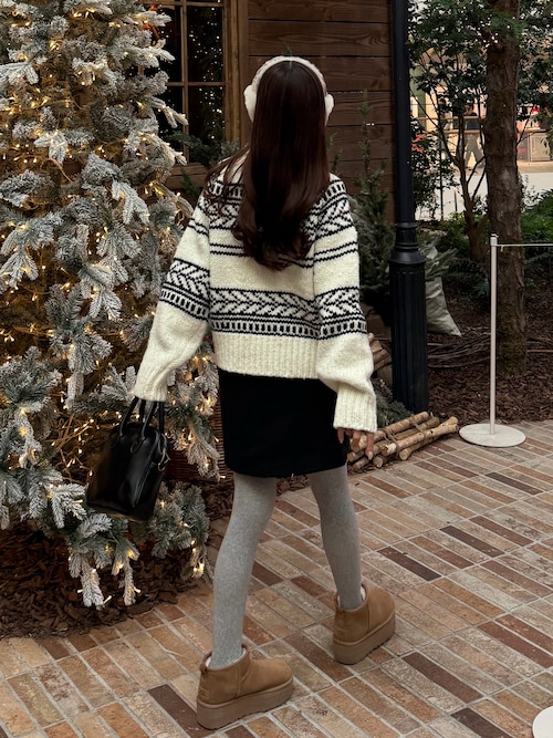 シープスキン UGG 刺繍ロゴイヤーマフ W SHEEPSKIN EMROIDERY EARMUFF