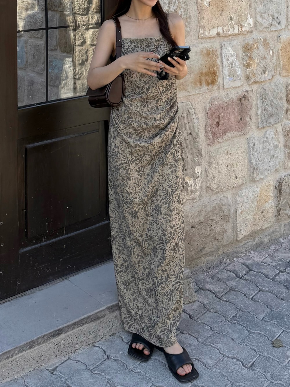 TODAYFUL（トゥデイフル）の「Jacquard Camisole Dress