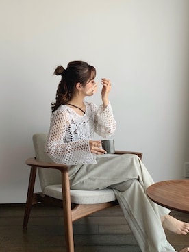 「TEN（テン）のアイテム」を使った、ririさん（レディース・155cm）の夏コーディネート