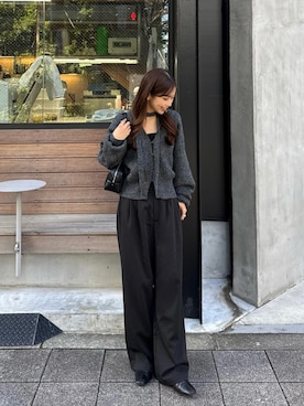 「アイテム（キャミソール）」を使った、ririさん（レディース・155cm）の冬コーディネート