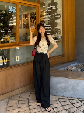 「ORLEAN（オルレアン）のアイテム」を使った、ririさん（レディース・155cm）の夏コーディネート