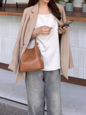 「アイテム（その他トップス）」を使った、ririさん（レディース・155cm）の夏コーディネート