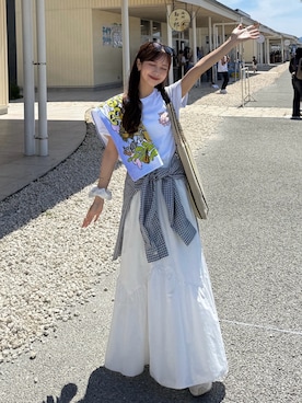 「ammy.（エイミードット）のアイテム」を使った、ririさん（レディース・155cm）の春コーディネート