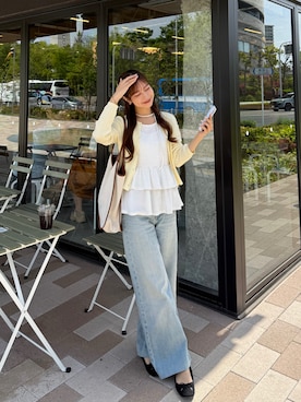 「H&M（エイチ・アンド・エム）のアイテム（シューズ）」を使った、ririさん（レディース・155cm）の春コーディネート