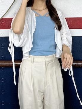 ririさん（レディース・155cm）の夏コーディネート