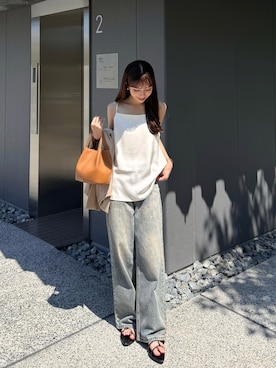 「アイテム（その他トップス）」を使った、ririさん（レディース・155cm）の夏コーディネート
