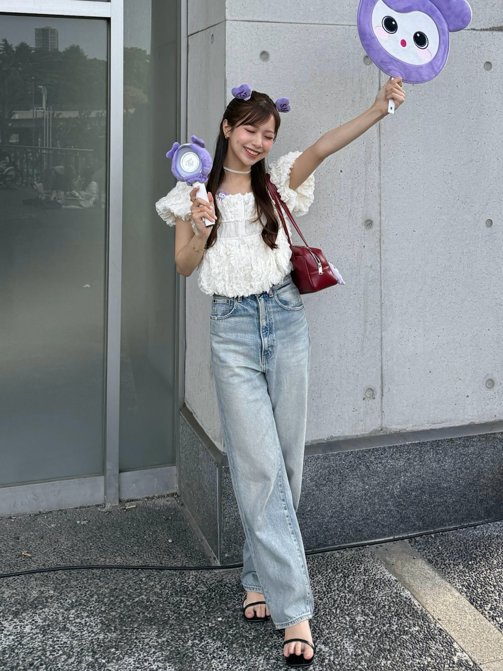 CLANE（クラネ）の「CLANE W FACE TOPSTITCHED FRILL TOPS（シャツ