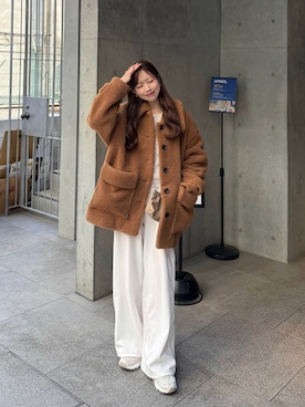 「TEN.（テン）のアイテム」を使った、ririさん（レディース・155cm）の冬コーディネート