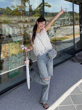 「LE TALON（ルタロン）のアイテム」を使った、ririさん（レディース・155cm）の夏コーディネート