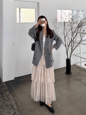 「GOLDY（ゴールディ）のアイテム」を使った、ririさん（レディース・155cm）の春コーディネート