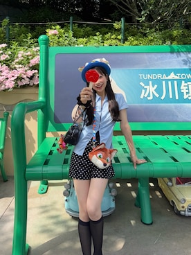 「STANDOIL（スタンドオイル）のアイテム」を使った、ririさん（レディース・155cm）の夏コーディネート