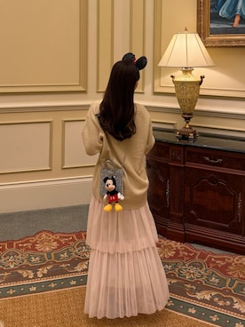 「チュールスカート」｜ririさん（レディース・155cm）の秋コーディネート