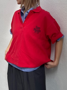 「Ungrid（アングリッド）のアイテム（ポロシャツ）」を使った、MISAさん（レディース・155cm）の春コーディネート