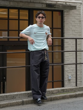 「ARC'TERYX VEILANCE（アークテリクス ヴェイランス）のアイテム（その他パンツ、ブラック系）」を使った、けーすけさん（メンズ・165cm）の夏コーディネート