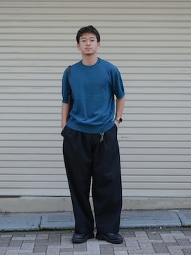 「Hender Scheme（エンダースキーマ）のアイテム」を使った、けーすけさん（メンズ・165cm）の夏コーディネート