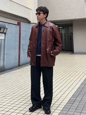 「LOEWE（ロエベ）のアイテム」を使った、けーすけさん（メンズ・165cm）の冬コーディネート