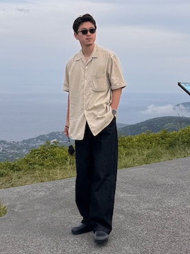 「アイテム（デニムパンツ）」を使った、けーすけさん（メンズ・165cm）の夏コーディネート