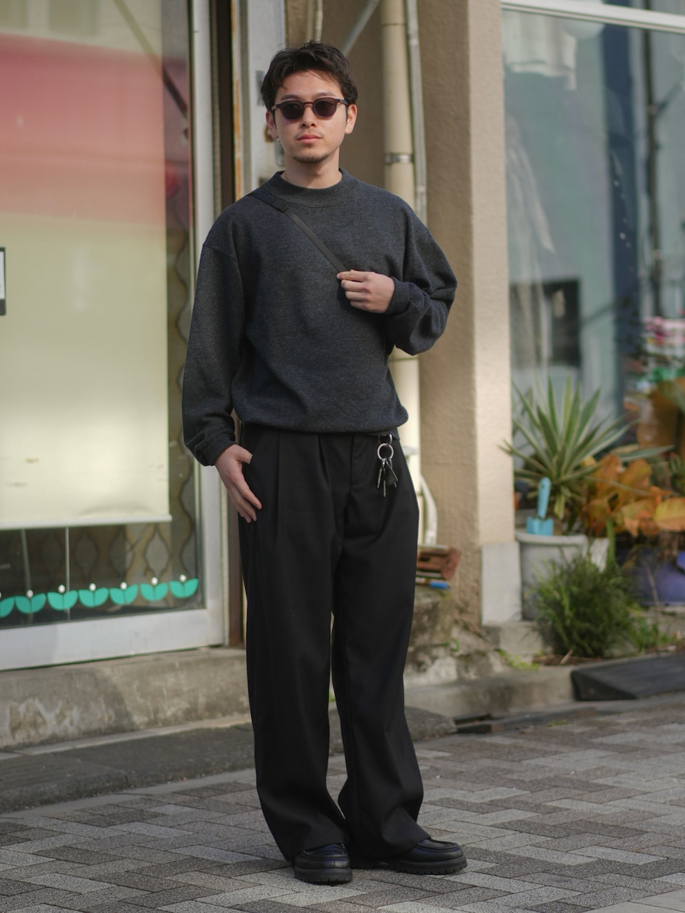 PG × Steven Alan＞ KNOCK BLACK LEATHER/シューズを使ったメンズ人気