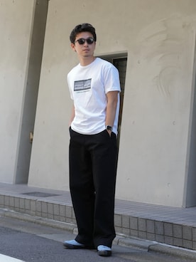 「アイテム（デニムパンツ）」を使った、けーすけさん（メンズ・165cm）の夏コーディネート