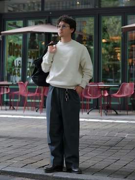 「アイテム（サングラス）」を使った、けーすけさん（メンズ・165cm）の秋コーディネート