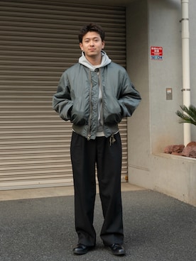 けーすけさん（メンズ・165cm）の冬コーディネート