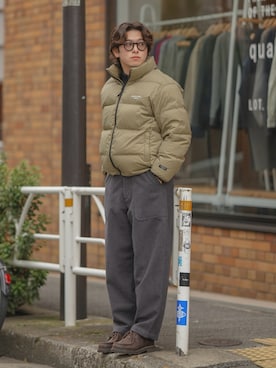 「ウールパンツ」｜「アイテム（ジャケット/アウター）」を使った、けーすけさん（メンズ・165cm）の冬コーディネート