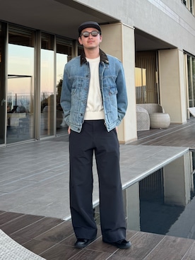 「Barbour（バブアー）のアイテム（ジャケット/アウター）」を使った、けーすけさん（メンズ・165cm）の春コーディネート