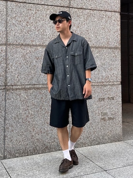 「ハーフパンツ」｜けーすけさん（メンズ・165cm）の秋コーディネート