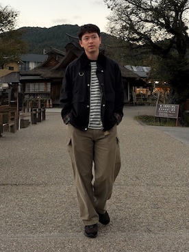 「Barbour（バブアー）のアイテム」を使った、けーすけさん（メンズ・165cm）の秋コーディネート