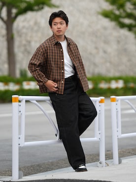 「アイテム（ローファー）」を使った、けーすけさん（メンズ・165cm）の秋コーディネート