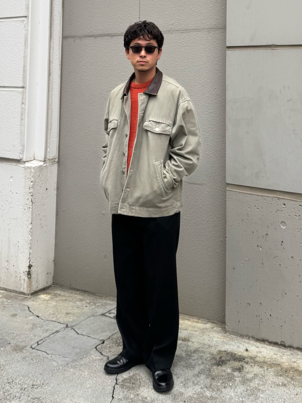 けーすけ｜CONNECT LIFE PRODUCTSのスラックスを使ったコーディネート