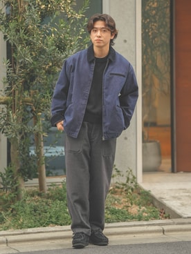 「ウールパンツ」｜けーすけさん（メンズ・165cm）の冬コーディネート