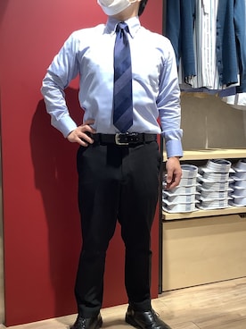 「アイテム（ネクタイ）」を使った、TOKYO SHIRTS 博多駅地下店さん（メンズ・160cm）の春コーディネート