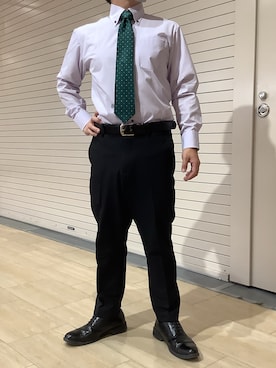 「アイテム（ネクタイ）」を使った、TOKYO SHIRTS 博多駅地下店さん（メンズ・160cm）の冬コーディネート