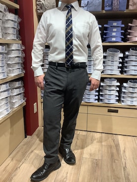 「アイテム（ネクタイ）」を使った、TOKYO SHIRTS 博多駅地下店さん（メンズ・160cm）の冬コーディネート