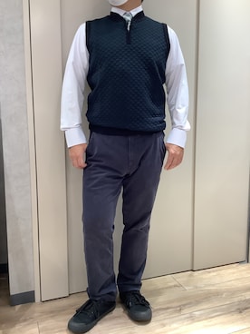 「ベストコーデ」｜「アイテム（フォーマルスーツ/小物）」を使った、TOKYO SHIRTS 博多駅地下店さん（メンズ・160cm）の秋コーディネート