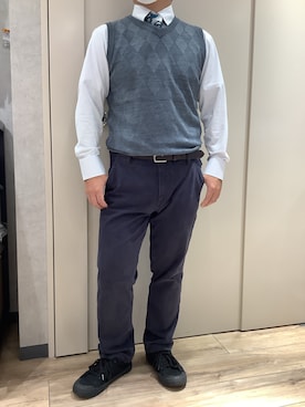 「ベストコーデ」｜「アイテム（フォーマルスーツ/小物）」を使った、TOKYO SHIRTS 博多駅地下店さん（メンズ・160cm）の秋コーディネート