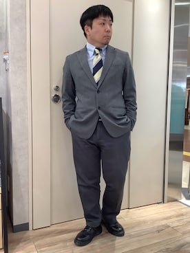 「アイテム（ネクタイ）」を使った、TOKYO SHIRTS 博多駅地下店さん（メンズ・160cm）の冬コーディネート