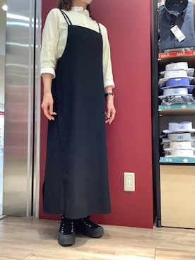 「Pitta Re:)（ピッタリ）のアイテム（シャツ/ブラウス）」を使った、TOKYO SHIRTS 博多駅地下店さん（レディース・162cm）の夏コーディネート