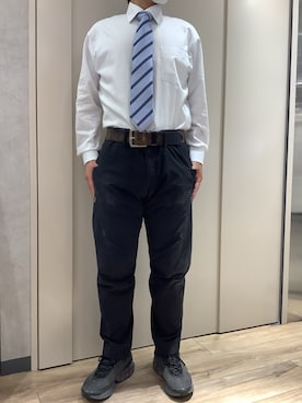 「アイテム（ネクタイ）」を使った、TOKYO SHIRTS 博多駅地下店さん（メンズ・163cm）の秋コーディネート