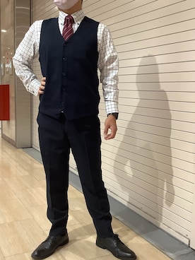「成人式」｜TOKYO SHIRTS 博多駅地下店さん（メンズ・160cm）の秋コーディネート