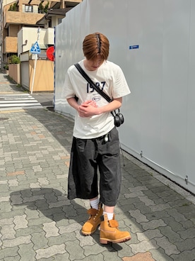 「RAGEBLUE（レイジブルー）のアイテム（パンツ）」を使った、はやさん（メンズ・168cm）の春コーディネート